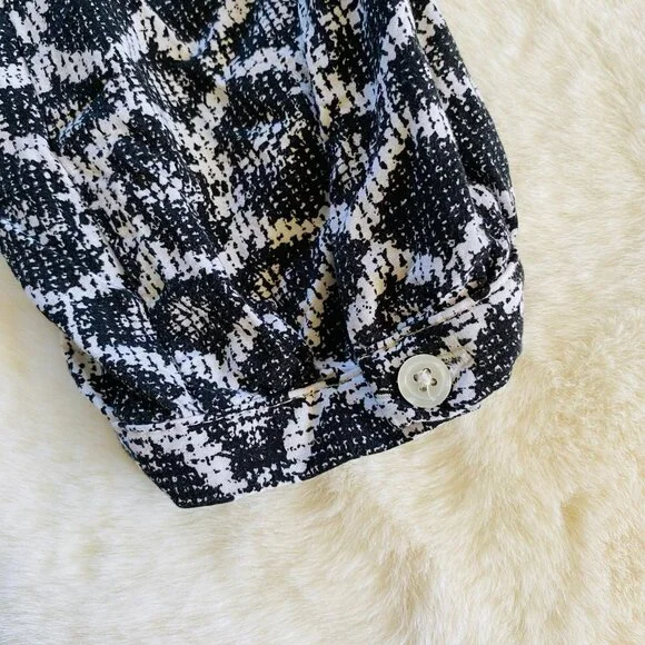 Old Navy Women's Black Snake Print Long-Sleeved Short Dress size Large - Picture 6 of 10